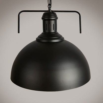 Retro Industrial Pendant Light Creative Single Head Iron Art Hanging Lamp E27 Bulb Perfect for Kitchen Dining Room Bedroom Living Room, Warm White, Cold White