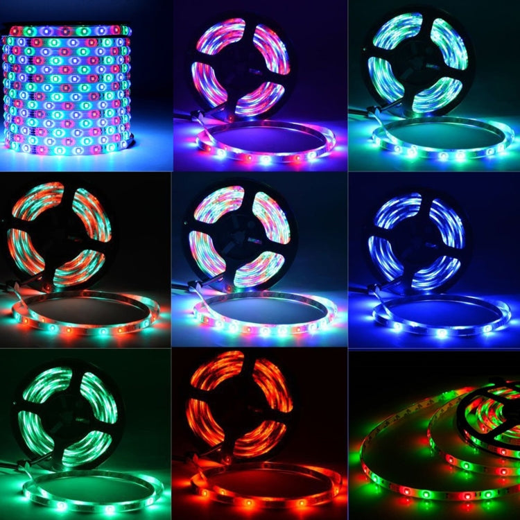 5M RGB LED Strip DC 12V SMD 2835 Non-Waterproof Flexible LED Light Tape Ribbon, 44-keys Remote Control, with 44-keys Remote Control
