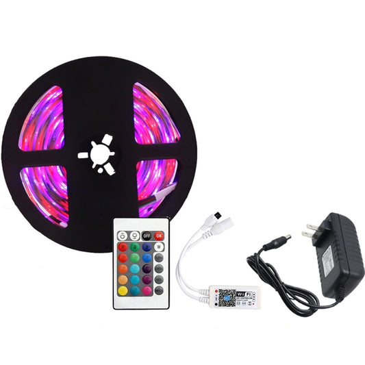 5M 3528SMD RGB IP67 Waterproof LED Light with 24 Keys WiFi Controller, 3A, US Plug, US Plug