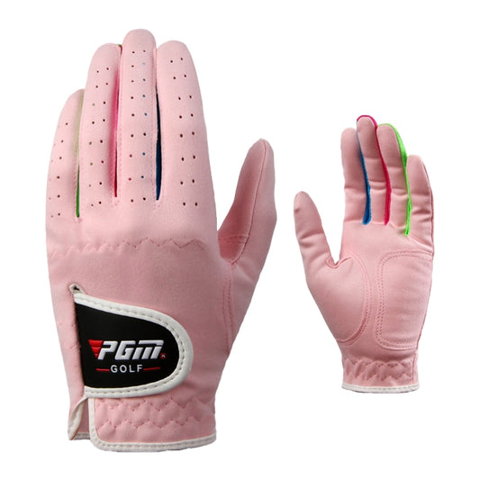 PGM One Pair Golf Microfiber Cloth Soft Comfortable Gloves for Children