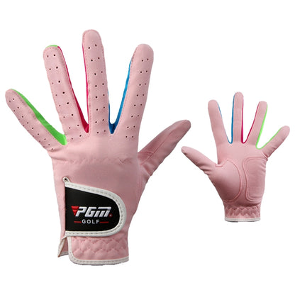 PGM One Pair Golf Microfiber Cloth Soft Comfortable Gloves for Children