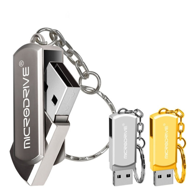 MicroDrive 16GB USB 2.0 Creative Personality Metal U Disk with Keychain, 16GB