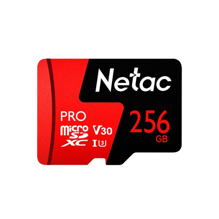 بطاقة ذاكرة TF من Netac P500 PRO سعة 256 جيجابايت، U3، مسجل بيانات سيارة، شاشة، كاميرا، سرعة عالية، بطاقة ذاكرة TF، سعة 256 جيجابايت