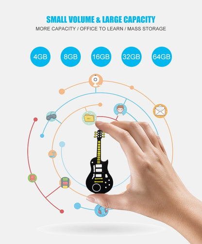 MicroDrive 64GB USB 2.0 Medium Violin U Disk, 64GB