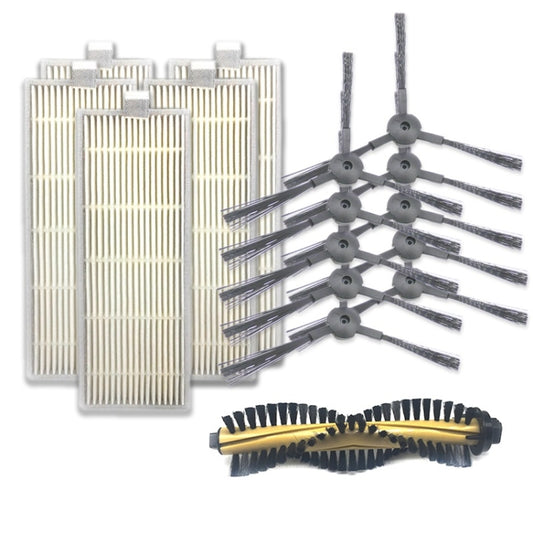 XI218 5 Pairs K614 Side Brushes + 5 PCS I207 Filters + Main Brush I202 Set for  ILIFE A4, XI218