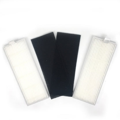 XI221 2 Pairs K614 Side Brushes + I205 Initial Effect Filter + 2 PCS I207 Filters Set for ILIFE A4 / A4S / A6