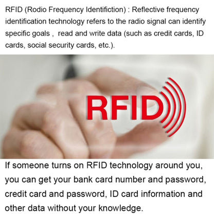 100pcs Aluminum Foil RFID Blocking Credit Card ID Bank Card Case Card Holder Cover, Size: 9 x 6.3cm
