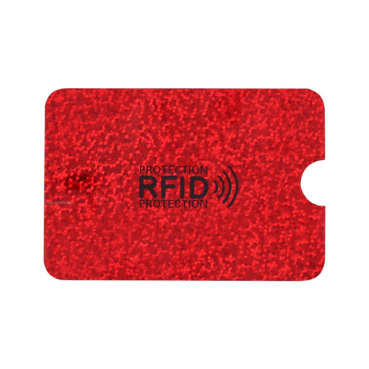 100pcs Aluminum Foil RFID Blocking Credit Card ID Bank Card Case Card Holder Cover, Size: 9 x 6.3cm