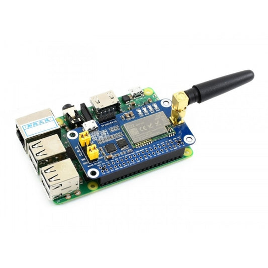 Waveshare LoRa HAT نطاق التردد 433 ميجا هرتز لـ Raspberry Pi، مناسب لأوروبا / آسيا / أفريقيا، 433 ميجا هرتز