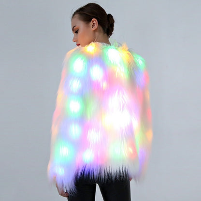 Cosplay Costumes Christmas And Halloween Night Costumes LED Colored Lights Show Clothes (Color:White With Light Size:XXXXL), S, M, L, XL, XXL, XXXL, XXXXL