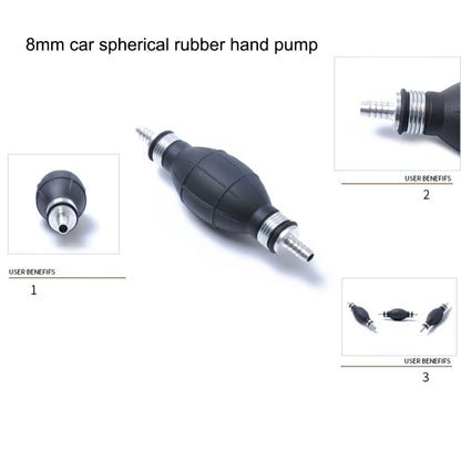 8mm Car Spherical Rubber Car Boat Motorcycle Gasoline Pump Crude Oil Pump Hand Pump, 8mm Gasoline Pump