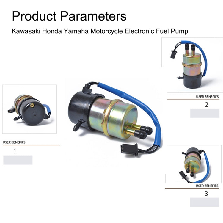For Kawasaki & Yamaha & Honda Electronic Fuel Pump Motorcycle EFI Fuel Pump A0966, For Kawasaki & Yamaha & Honda