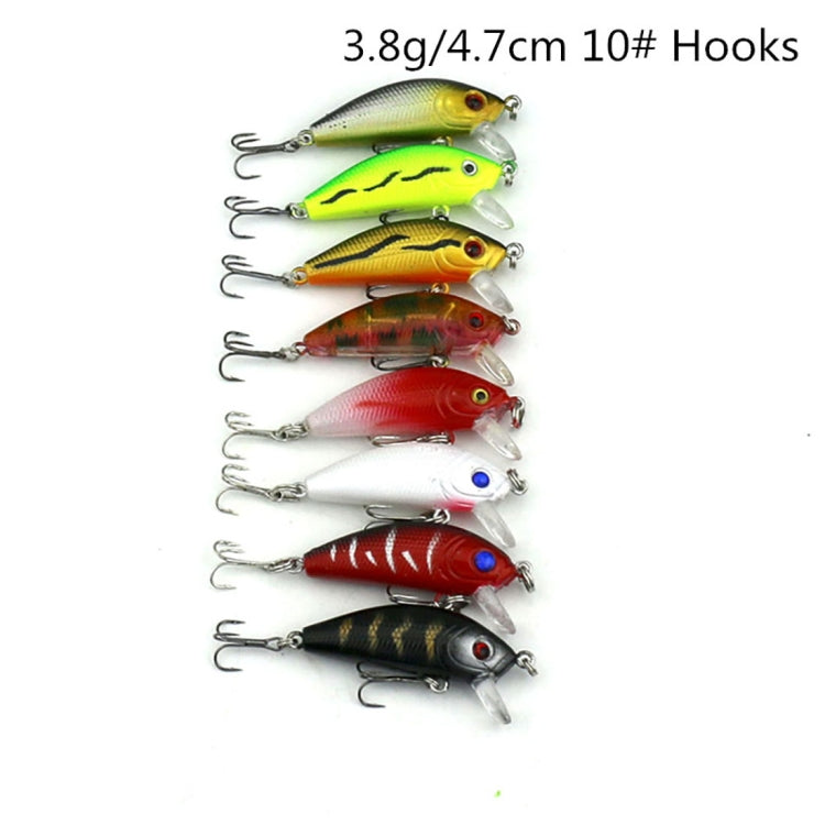 HENGJIA Set002 43 PCS Sequin Set Metal Sequins False Bait Fresh Sea Bass Fishing Bait Set, Length: 5 to 10.5cm, Bagged