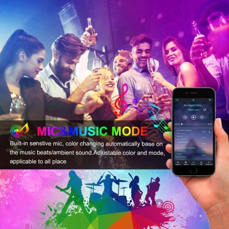 10m 180 LEDs SMD 5050 LED RGB Light Strip with WIFI Remote Control (Color:Waterproof Size:UK Plug), EU Plug, US Plug, UK Plug