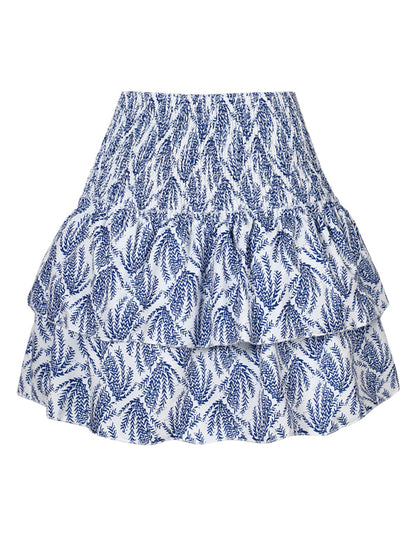 Women's Fashion Ruffled Floral Half-length Pleated Skirt