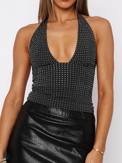 Y2K Sexy Deep V Hot Girl Vest